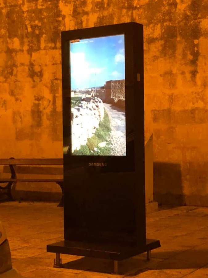 tourist info panel in Qrendi, Malta